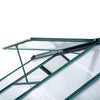 Polycarbonate Walk-In Garden Greenhouse Aluminum Frame w/ Slide Door 6 x 10ft