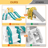 JOYLDIAS 9 in 1 Kids Slide Toddler Slide Garden Climbing Outdoor Playset