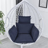 Swing Cushion,Hanging Egg Rattan Hammock Pad,with Pillow