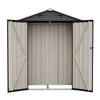 Garden Shed 5X2.6FT Metal Apex Roof Free Foundation Storage House Anthracite