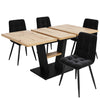 Extendable Dining Table 118-157x70x75cm with Ajustable Tabletop Kitchen Table