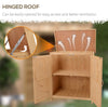 Garden Storage Tool Shed Cabinet Outdoor Wooden Box Shelves Organizer Cupboard