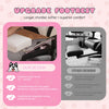 Cute Gaming Chair with Dog Ears for Girls, Height Adjustable Reclining Chair