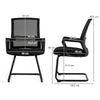Office Guest Chair Ergonomic Reception Chair with Lumbar Support