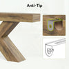 55-Inch Console Table with X-Shaped base, Narrow Entryway Sofa Table for Hallway
