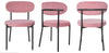 2 Velvet Dining Chairs Velvet Seat Chairs Plush velvet seat and backrest