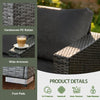 5 Seater Rattan Garden Furniture Set Sofa Coffee Table Lounge Sets Outdoor Patio