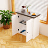 Sideboard, Rustic Storage Cabinet, Storage Cupboard with 2 Doors, Adjustable Zxp