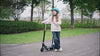 Foldable Powered Scooter with Adjustable Seat, Brake, Black