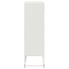 Sideboard White 68.5x38.5x123.5 cm Steel