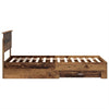 Bed Frame with Headboard Old Wood 90 x 190 cm Engineered Wood