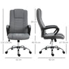 Vinsetto Office Chair for Desk, with Height Adjustable, Wheels, Dark Grey
