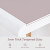 Nest of 3 Tables Grey Tempered Glass Top White High Gloss Side End Coffee Home