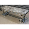 Living Room Furniture TV Stand Unit Display Entertainment Table Grey Marble Top