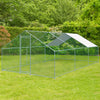 6x3m WALK IN CHICKEN RUN COOP LARGE OUTDOOR PEN METAL DUCK HEN POULTRY CAGE SHED