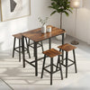 5pcs Bar Table & Bar Stools Industrial Kitchen Breakfast Bar Table Stool Set