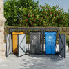 Outside Metal Bin Shed Triple Wheelie Bin Storage Cover Rubbish Dustbin Shed UK