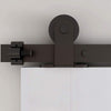 Sliding Barn Door Kit Double Door Track System Basic Black Closet Hardware 10FT