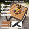 3-Piece PE Wicker Patio Furniture Set Outdoor Bistro Set