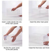 6PCS Stackable Foldable Boxes Trainers Organiser Clear Plastic Shoe Storage Box