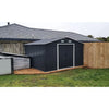 12x10 FT Steel Storage Shed, Pre-drilled Steel Panel Outdoor Tool Shed
