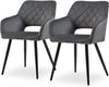 Velvet Dining Chairs Padded Set of 1/2 Metal Legs Kitchen Home Office Multicolor