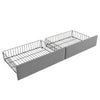 Plush Velvet Upholstered Daybed 3ft Single Sofa Bed with Storage Drawers, Grey