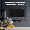 Floating TV Unit Wall Mounted TV Cabinet Floating Shelves with 3