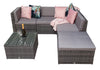 Signature Weave Dark Grey Outdoor Garden Modular Corner Sofa Set RRP £899