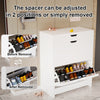 Shoe Cabinet Rack Wooden Shoes Storage Stand Cupboard with 2 Flip Mpkhjubmqkidjb