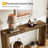 55-Inch Long Console Table Farmhouse Wooden Narrow Entryway Sofa Table for Foyer