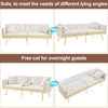 Modern Velvet Sofa Bed 2 Seater Click Clack Sofa Settee Recliner Couch White