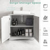 Modern Sink Organizer Storage Cabinet Under Sink Cabinet-White