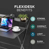 Foldable Desk with Monitor Stand,Folding Desk 80 * 51 * 81cm,Table for Office