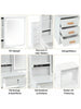 Dressing Table With Drawers Mirror Stool Set Makeup Desk Vanity Table Bedroom UK