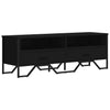 TV Cabinet Black 122x34x41 Engineered Wood K2V2