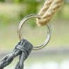 Hanging Hammock Swing Chair Cotton Rope Porch Swing for Indoor Outdoor Patio
