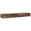 Storage Bed Frame with Drawer Smoked Oak 150 cm Engineered Wood