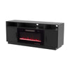 Living Room TV Stand with Electric Fireplace Fire LED Flame Heating Cabinet Unit