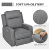Electric Armchair, Fabric Recliner Chair with USB Port, Charcoal Grey