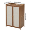 Dustproof Shoe Rack Shoes Storage Cabinet Stand Copboard Unit Organiser 2 Doors