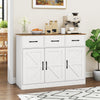 108cm Large Sideboard Storage Cabinet with Drawers-White