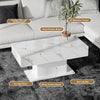 High Gloss Coffee Table with LED Light Living Room Cocktail Sofa Center Table