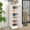 Modern Wooden Narrow 1 Door Hallway Shoe Storage Cabinet Unit Organiser Wood