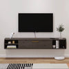 Pmnianhua 67" Floating TV Unit Wall Mounted Media Console Dark Gray