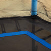 Kids Trampoline Mini Bouncer with Enclosure Safety Net For Ages 3-10 Years - Blu