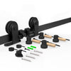 6.6FT/201cm Sliding Door Track Kit, CCJH Internal Barn Sliding Wood Doors Rail T