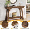 105cm Console Table, 2-Tier Farmhouse Wood Entryway Sofa Table for Living Room