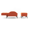 Upholstered Velvet Recliner Chair w/Footrest–High Back Adjust Lounge Armchair