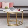 Nesting Coffee Tables Set of 2 Round Stacking Sofa Side Tables Bed/Living